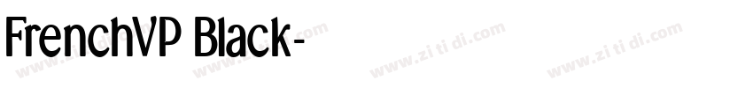 FrenchVP Black字体转换